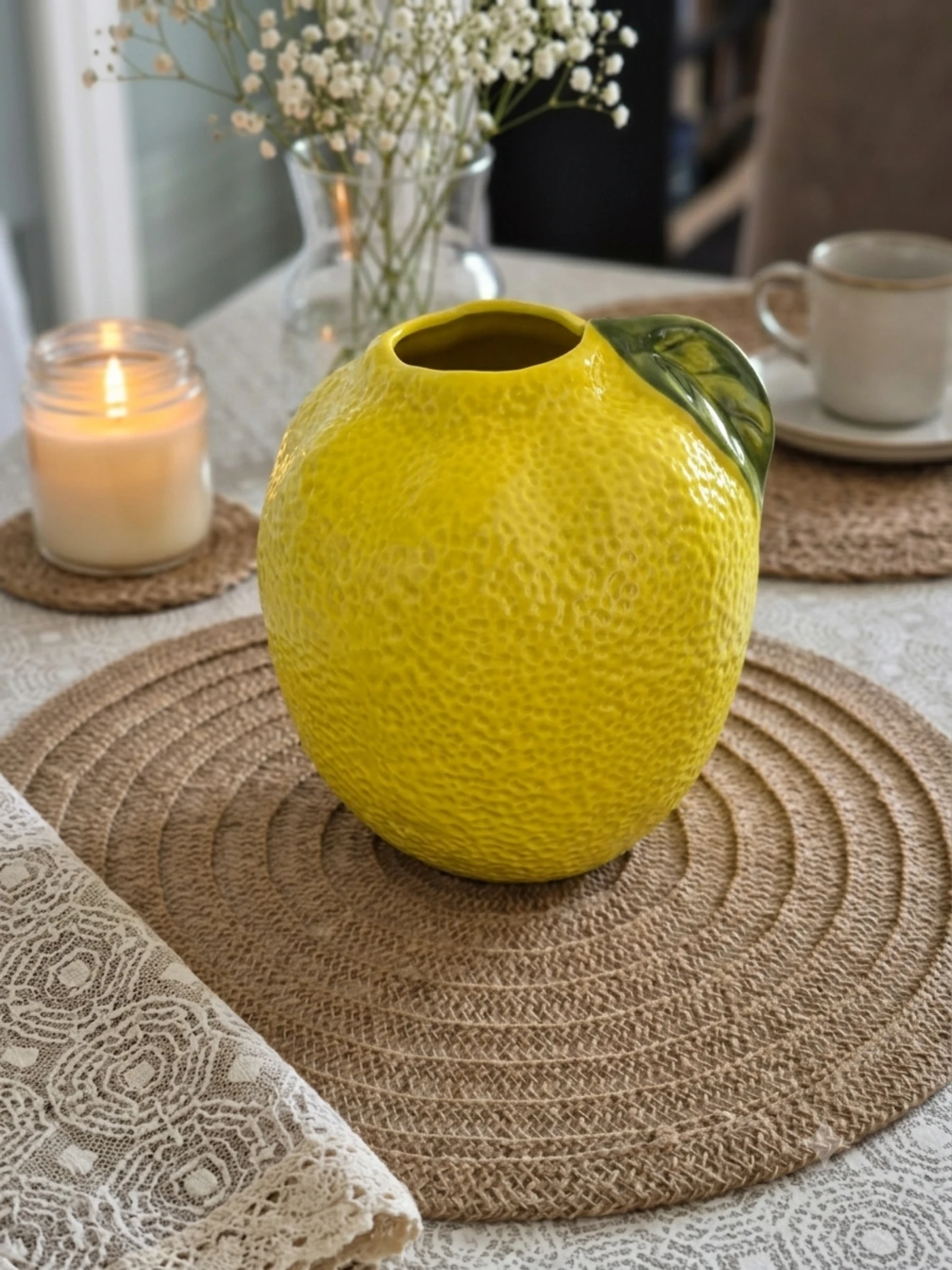Vase citron 15×18cm